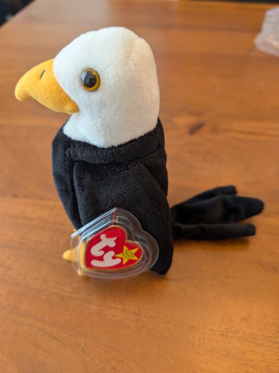 Beanie Babies Other - TY Beanie Baby “Baldy” the Eagle 🦅 | Vintage 1996 Plush w/ Tag Protector